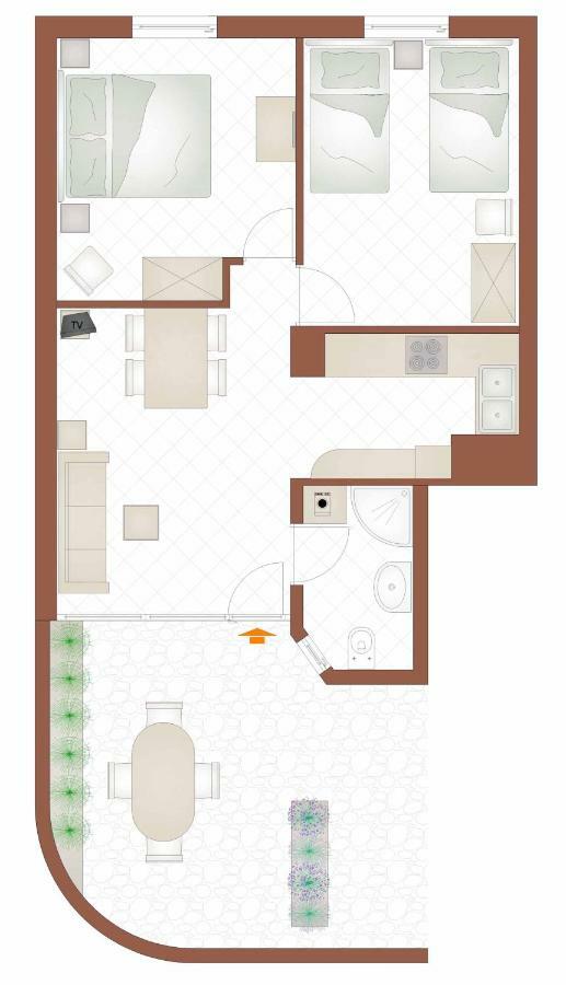 2-Bedroom Apartment 300M From Beach In Punat Eksteriør billede